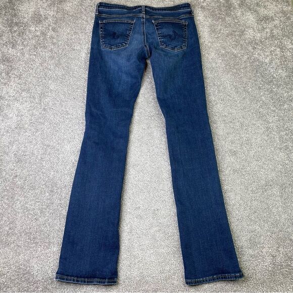 Ag Adriano Goldschmied Ballad Jeans Women's 27X31 Blue Slim Boot Low Rise Dark - Picture 3 of 13